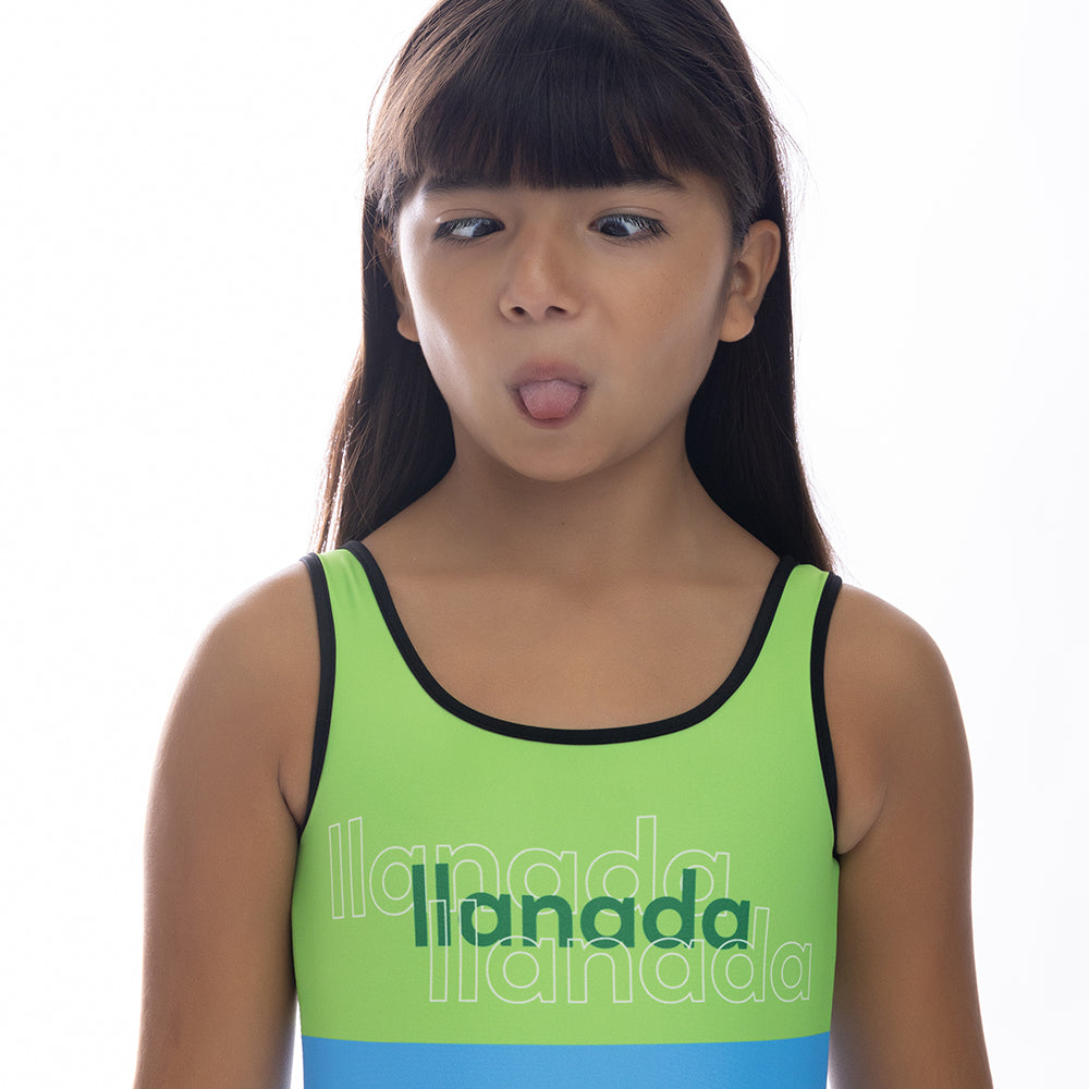 Small Campers Tri-Color Llanada Swimsuit