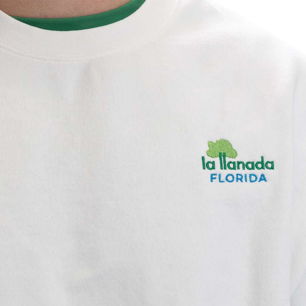 Sudadera | La Llanada Florida - Blanco Clásico [Unisex]